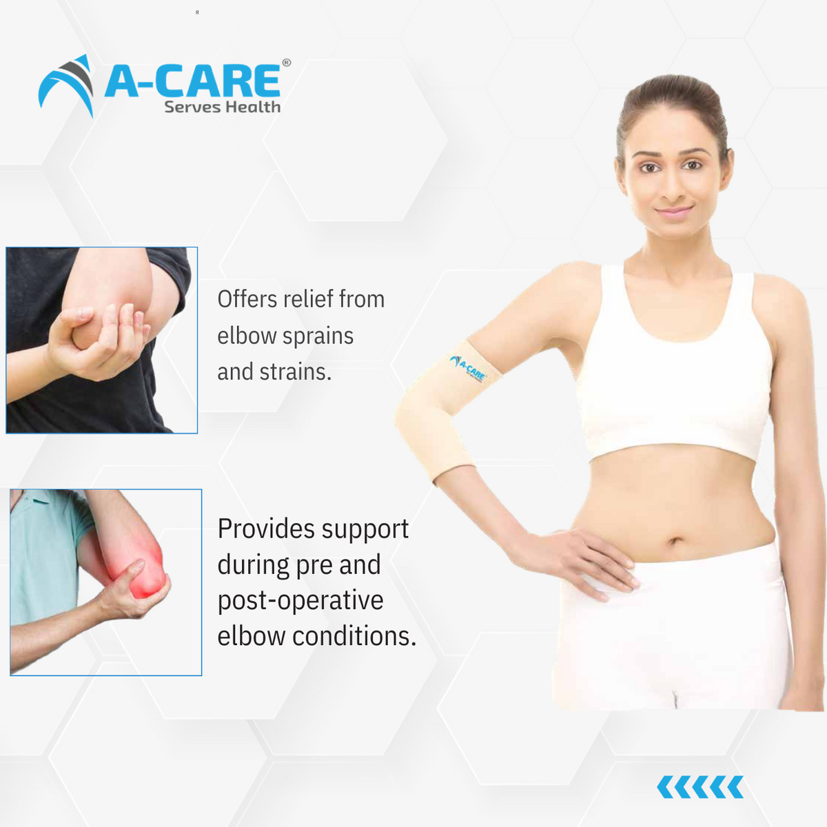 Acare TENNIS ELBOW SUPPORT (TUBULAR)