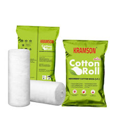 Kramson Pure Cotton Roll for Medical Wound | Care and Personal Use | Chlorine Free and Lint Free | Highly Absorbent RO Water Processed | Multipurpose Cotton for Clinic Salon and Home (300 gm)