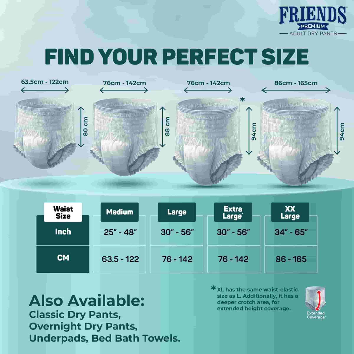 Friends Premium Adult Dry Pants - Surgismart