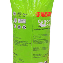 Kramson Pure Cotton Roll for Medical Wound | Care and Personal Use | Chlorine Free and Lint Free | Highly Absorbent RO Water Processed | Multipurpose Cotton for Clinic Salon and Home (300 gm)