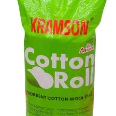 Kramson Pure Cotton Roll for Medical Wound | Care and Personal Use | Chlorine Free and Lint Free | Highly Absorbent RO Water Processed | Multipurpose Cotton for Clinic Salon and Home (300 gm)