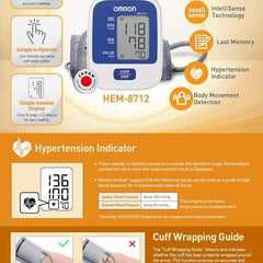 Omron HEM-8712 Digital Automatic Blood Pressure monitor.