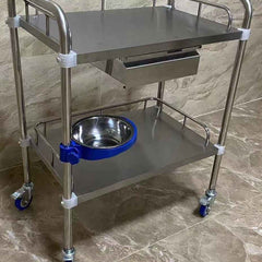 Uphealthy Instrument Trolley Full SS with 1 Drawer -201G