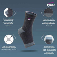 TYNOR D-25 ANKLET COMFEEL (PAIR)