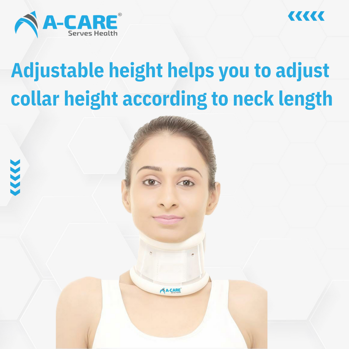 Acare Cervical Collar (Hard Adjustable) - Surgismart