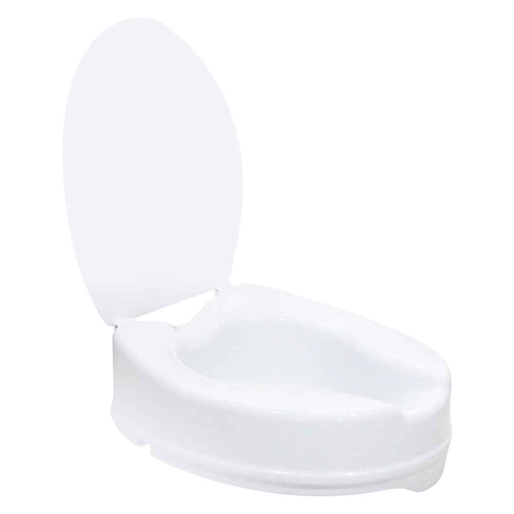 EASYCARE (EC7060-D4) Toilet Seat Riser with Safe Lock & Lid (4-inch)