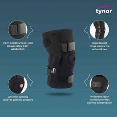 TYNOR J-15 KNEE WRAP HINGED (NEO)