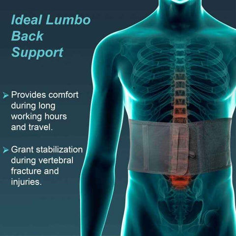 TYNOR A-15 LUMBO SUPPORT, GREY, 1 UNIT