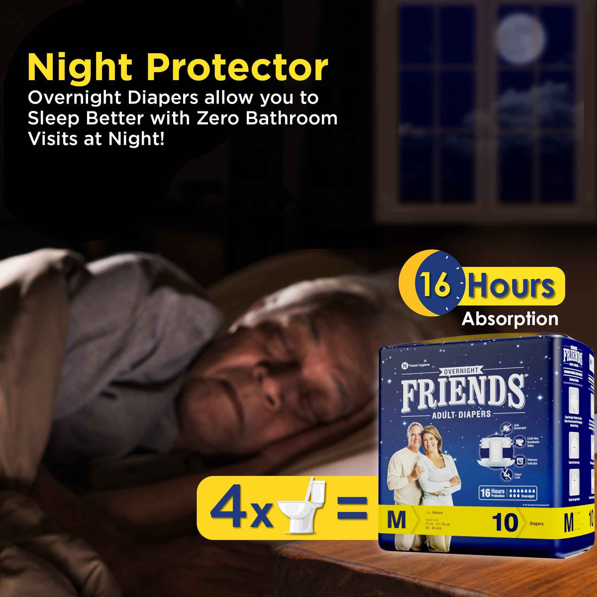 Friends Overnight Adult Diapers