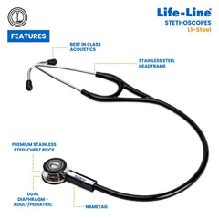 Lifeline Stethoscope L1-Steel