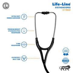 Lifeline Stethoscope L1-Steel