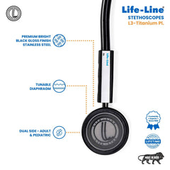 Lifeline Stethoscope L3-Titanium Pl