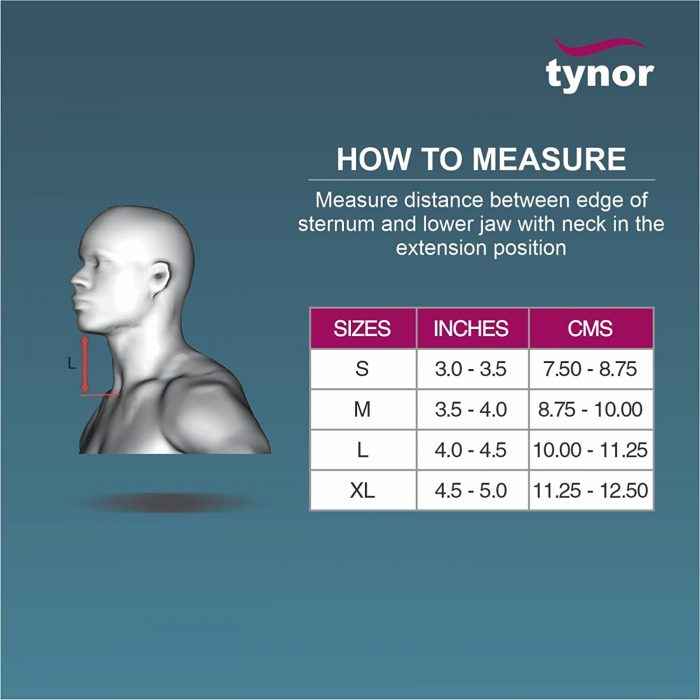 TYNOR B-02 CERVICAL COLLAR SOFT WITH SUPPORT, BEIGE, 1 UNIT