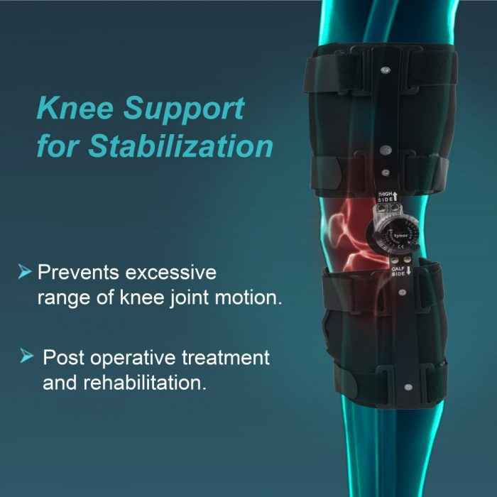TYNOR D-10 R.O.M. KNEE BRACE 18″/46CM