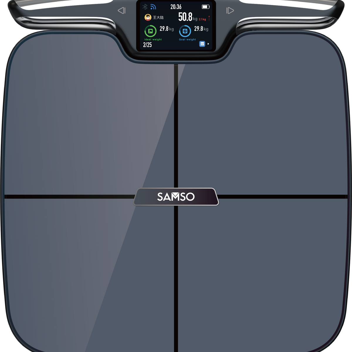 SAMSO Ultra Scan, Advanced 8 Electrode Smart Body Analyzer Scale with TFT Display, Bluetooth Connectivity, 56 Body Parameters