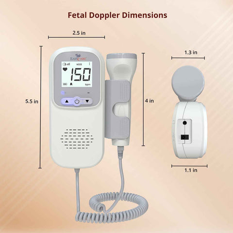 EASYCARE EC2016 Fetal Doppler Machine with High sensitivity Probe