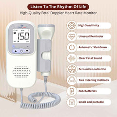EASYCARE EC2016 Fetal Doppler Machine with High sensitivity Probe