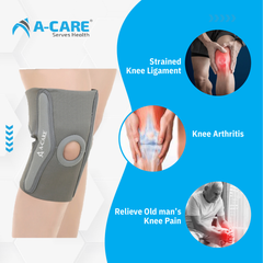 Acare Knee Support Elastic (Open Patella & Hinges) - Surgismart